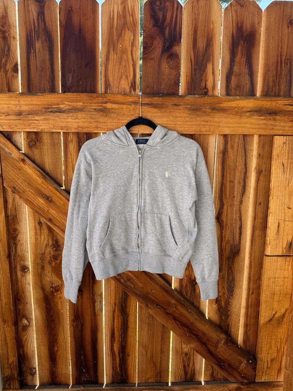 Polo Ralph Lauren Youth Full-Zip Gray Fleece Hoodie